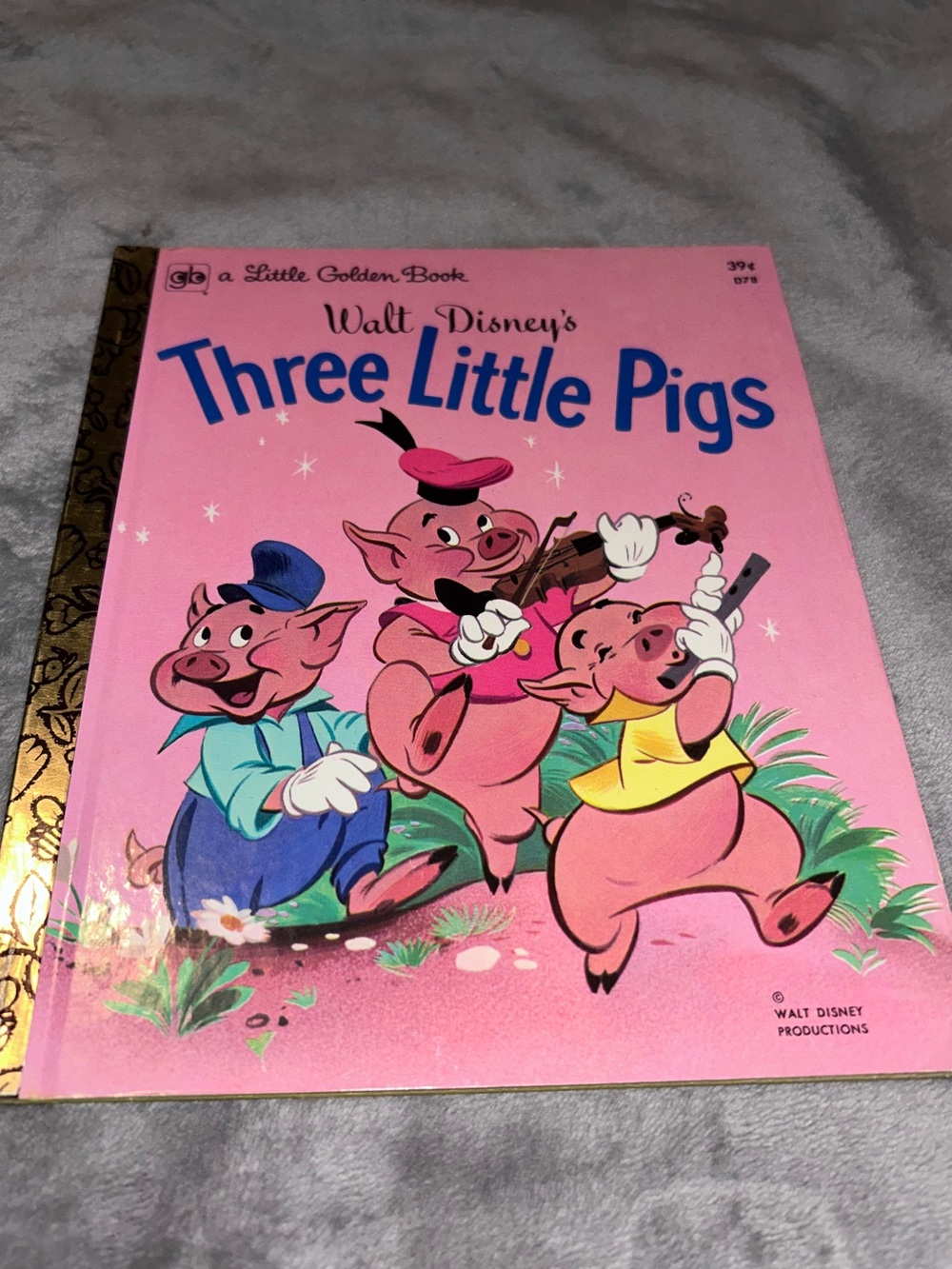 Little Golden Book Walt Disney’s Three Little Pigs, 37th Printing, 1973
